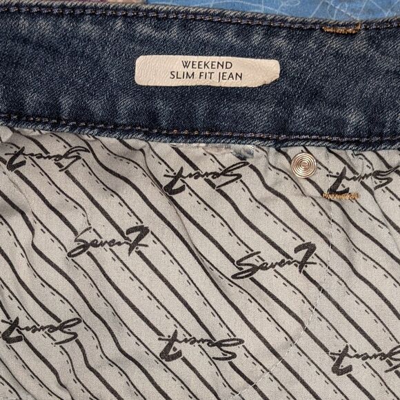 SEVEN7 Y2K Ladies' Slim Denim Jeans Sz 8 - Picture 5 of 13